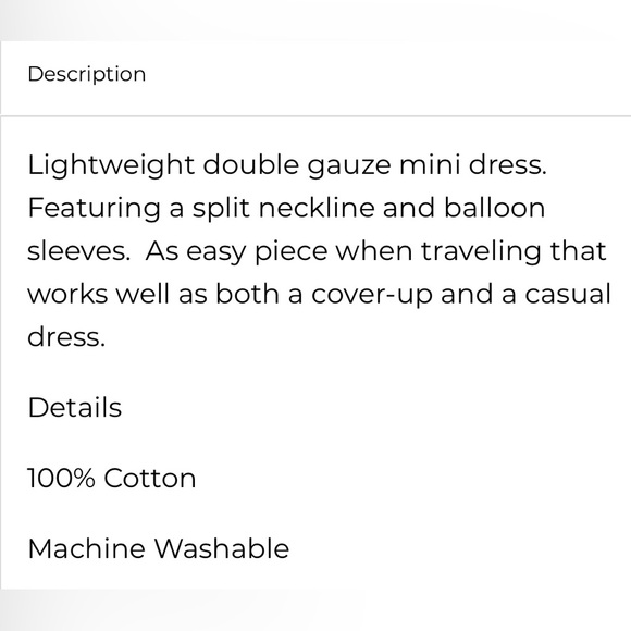 MICHAEL STARS NWOT KATRINA GAUZE DRESS - Picture 6 of 8